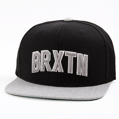Brixton Hamilton Snapback Cap Black Light Heather Grey