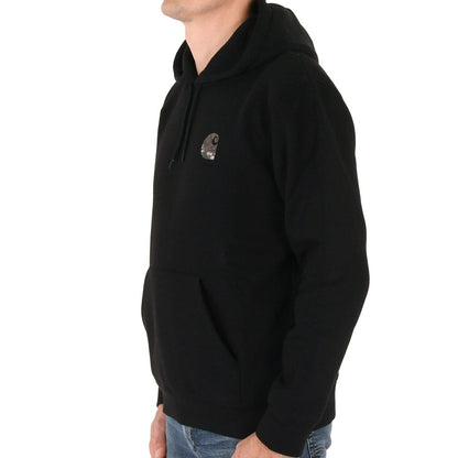 Carhartt WIP Hooded Camo Mil Sweat Black