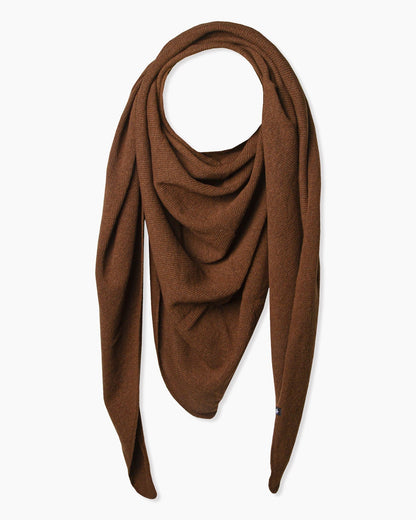 Esperando Zoe Triangle Scarf Dark Brown