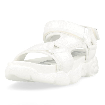 Buffalo CLD Tec Plateau Sandale Damen Vegan Nylon White