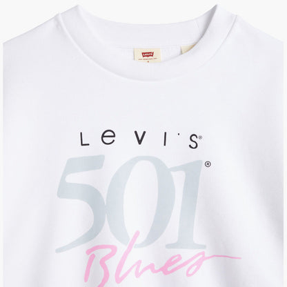 Levi's Graphic Vintage Crew 501 Sweatshirt W Damen Blues Bright White