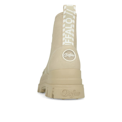 Buffalo Aspha Rld Bootie Flat Damen Imi Nubuck Cream