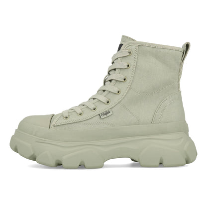 Buffalo Cade Lace Up Hi Damen Organic Cotton Sage Green