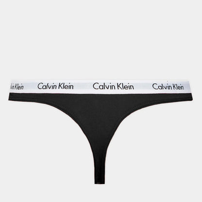 Calvin Klein 3er Pack Thong Modern Cotton String Black Rouge Fuchsia