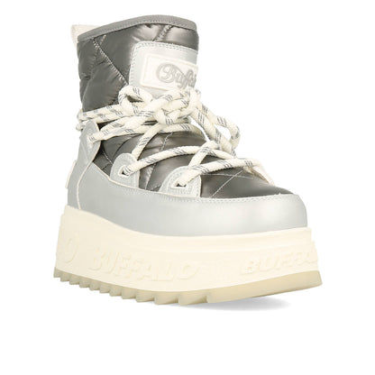 Buffalo Eliza Snow Boot Vegan Nappa Silver