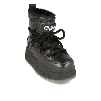 Buffalo Eliza Snow Boot Vegan Nappa Black